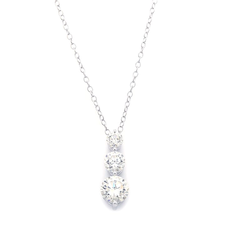 2.00 Ct. T.W. Lab Grown Diamond 14K White Gold Pendant