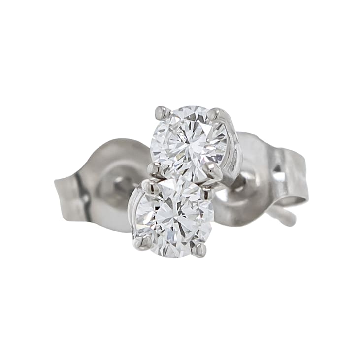 IGI Certified 1/4 Ct. T.W. White H-I Lab Grown Diamond Stud 14K White
Gold Earrings