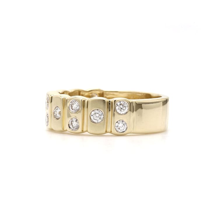 1/2 Ct. T.W. Lab-Grown Diamond Ring 14K Yellow Gold