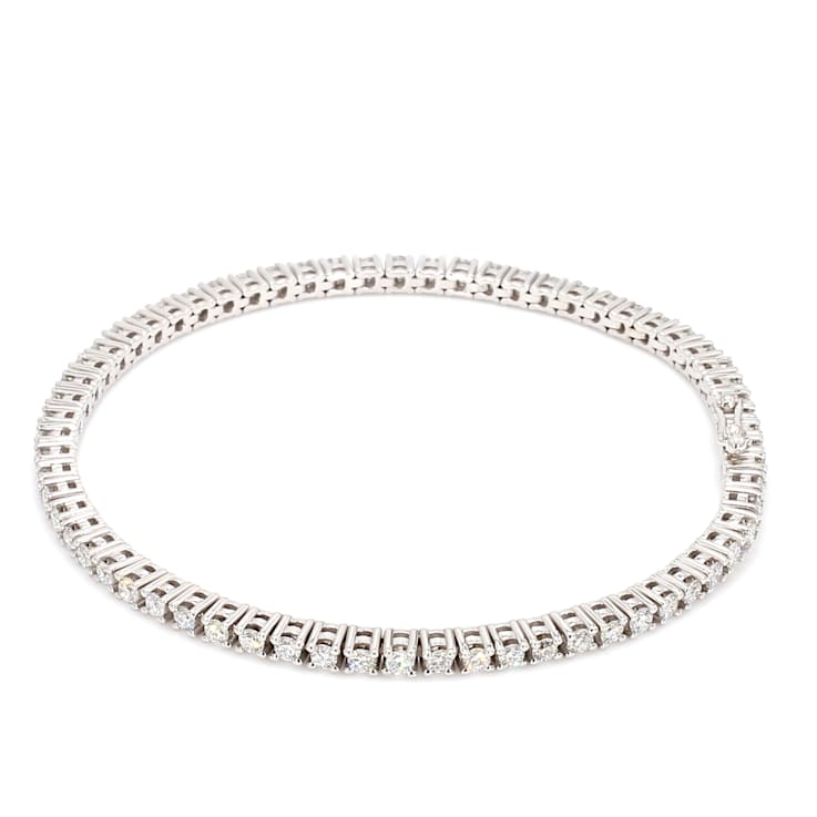3.00 Ct. T.W. White Lab Grown Diamond 14K White Gold Classic Tennis Bracelet