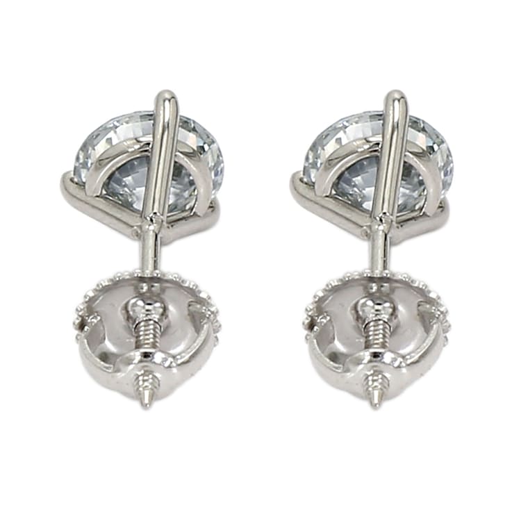 IGI Certified 1 1/2 Ct. T.W. Lab-Grown Diamond Martini Stud 14K White
Gold Earrings