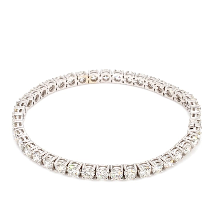 7.00 Ct. T.W. White Lab-Grown Diamond 14K White Gold Classic Tennis Bracelet