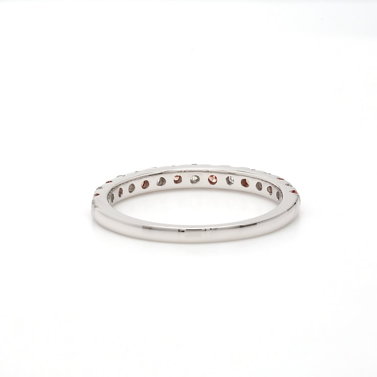 1/2 Ct. T.W. Pink And White Lab-Grown Diamond Ring 14K White Gold
