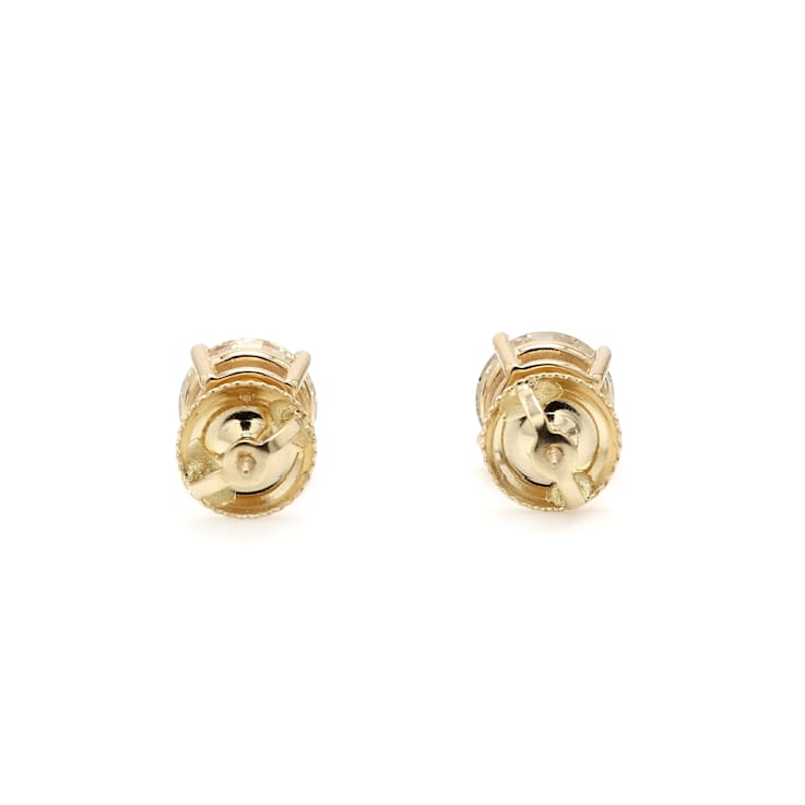 IGI Certified 2.00 Ct. T.W. White Lab-Grown Diamond Stud 14K