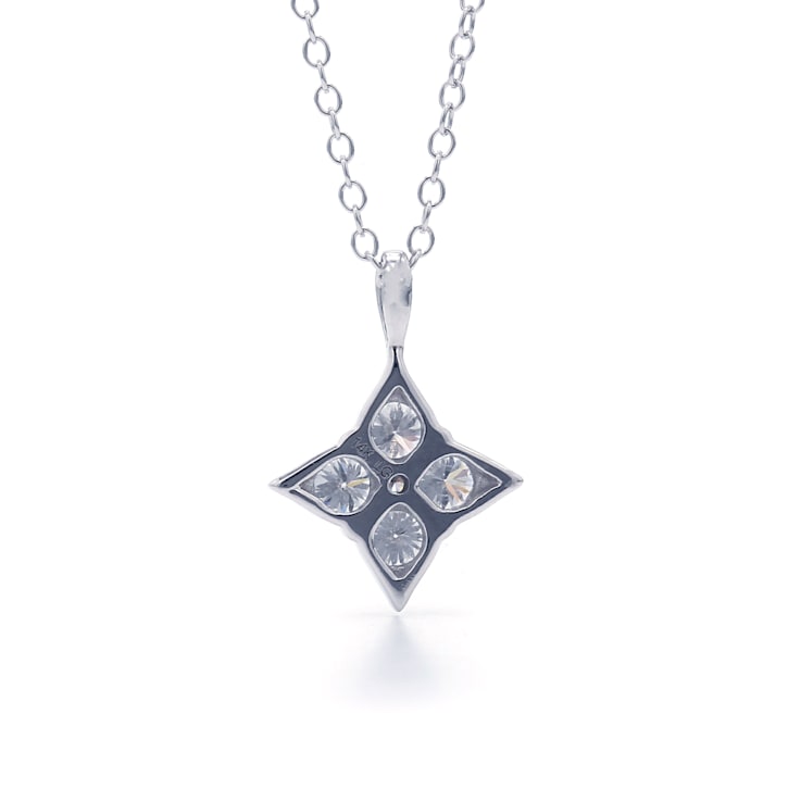 1/2 Ct. T.W. White Lab Grown Diamond 14K White Gold Pendant