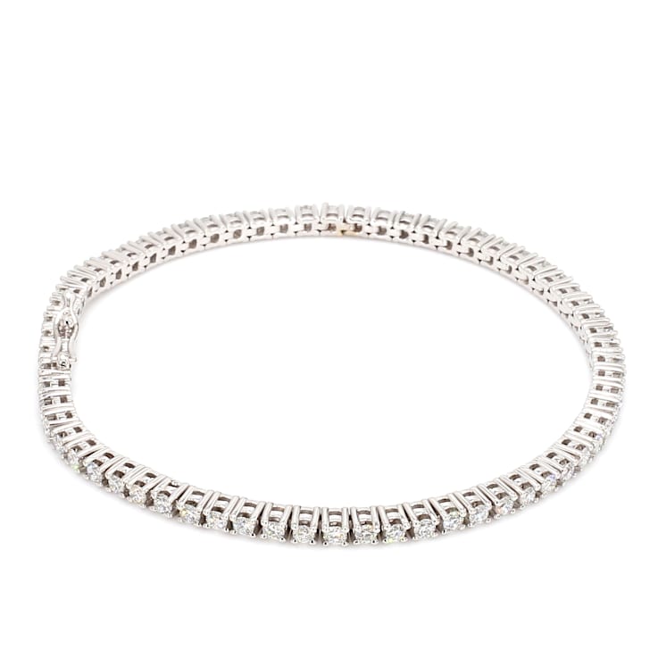 3.00 Ct. T.W. White Lab Grown Diamond 14K White Gold Classic Tennis Bracelet
