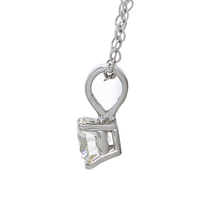 3/4 Carat Lab-Grown Diamond Solitaire 14K White Gold Pendant