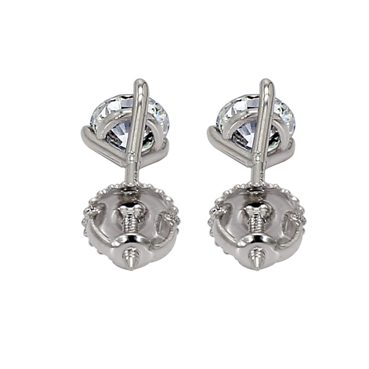IGI Certified 3/4 Ct. T.W. Lab Grown Diamond Martini Stud 14K White Gold Earrings