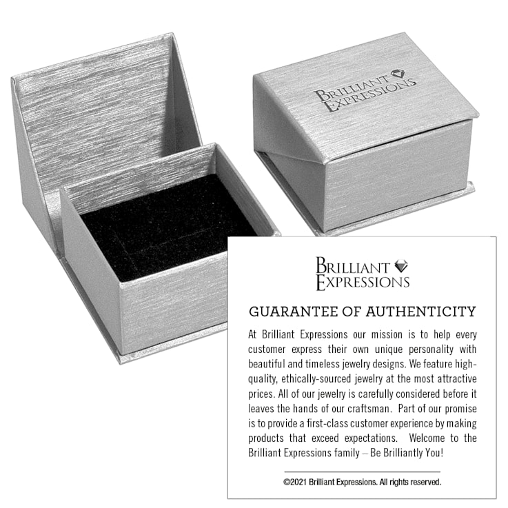 14K White Gold 6MM Flat Edge Brushed Satin Finish Wedding Band by
Brilliant Expressions