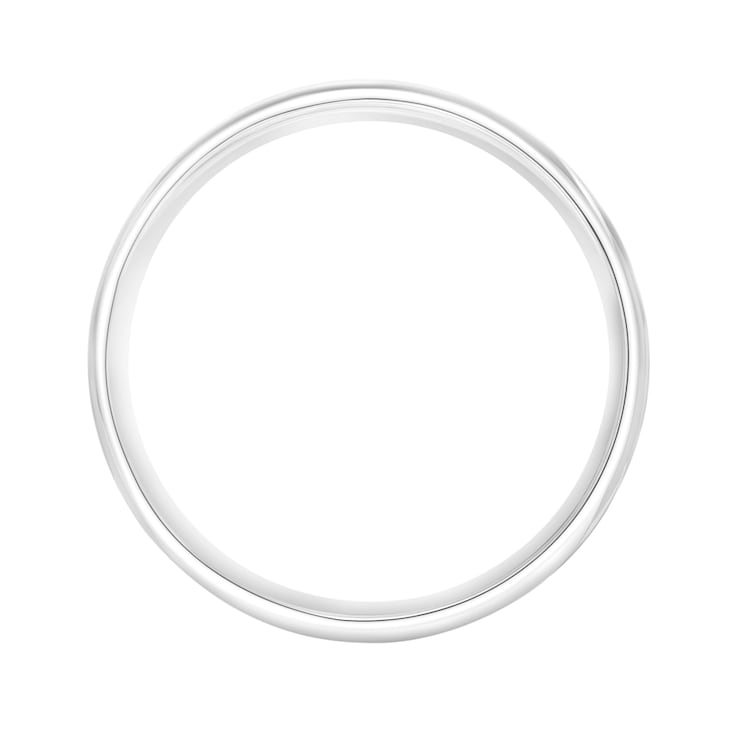 Men’s or Women's 14K White Gold 5MM Comfort Fit Classic Wedding Band by
Brilliant Expressions