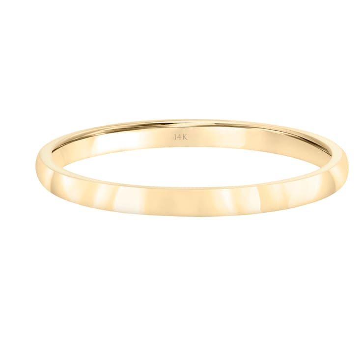 Men’s or Women's 14K Yellow Gold 2MM Comfort Fit Classic Wedding Band by
Brilliant Expressions