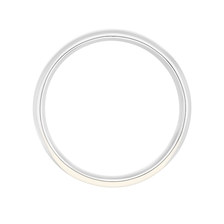 Men’s or Women's 14K White  Gold 6MM Comfort Fit Classic Wedding Band by
Brilliant Expressions