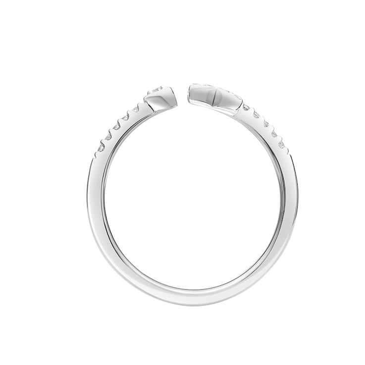 Hugs and Kisses, X and O Stackable Fashion Diamond Open Ring in 925
Sterling Silver 1/10ct (I-J, I3)