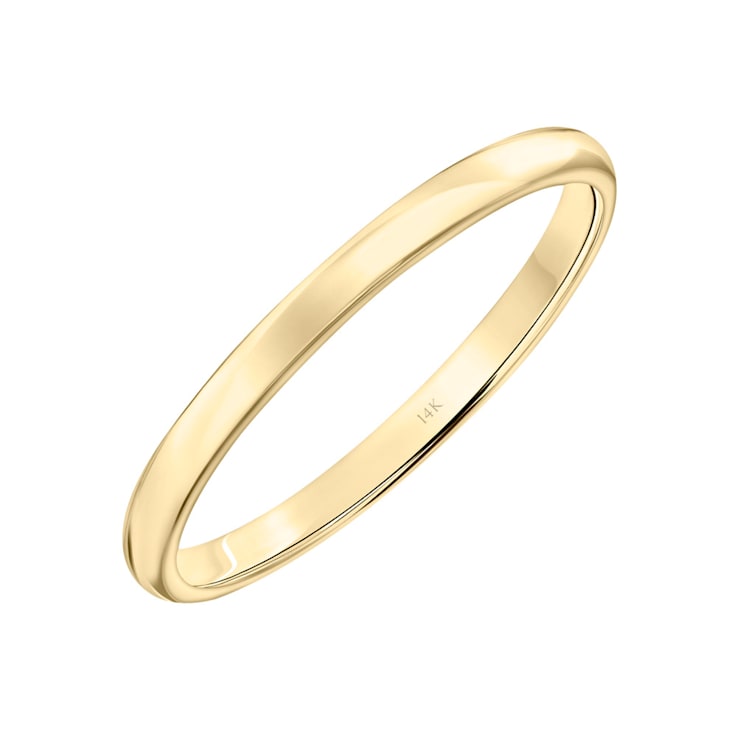 Classic Wedding Ring in 14k Yellow Gold (2mm)