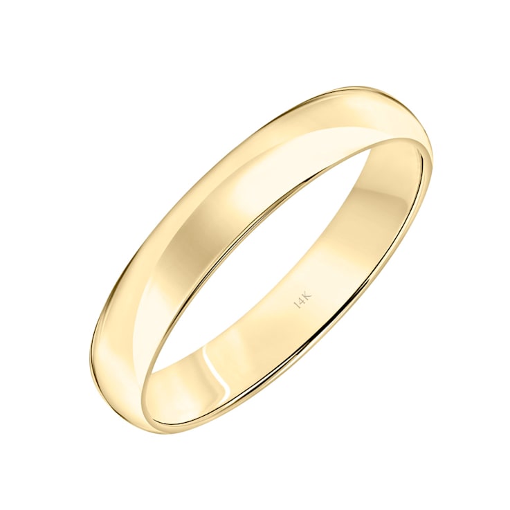 Men’s or Women's 14K Yellow Gold 4MM Comfort Fit Classic Wedding Band by
Brilliant Expressions