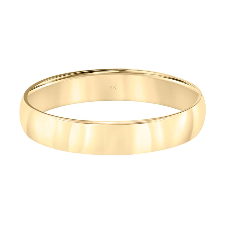 Men’s or Women's 14K Yellow Gold 4MM Comfort Fit Classic Wedding Band by
Brilliant Expressions