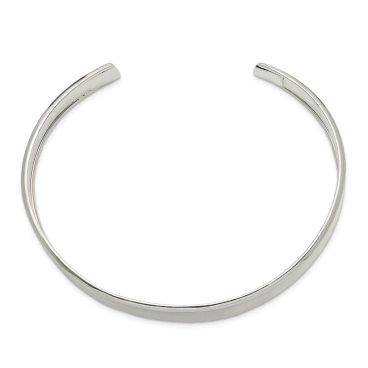 Sterling Silver Concave Cuff Bracelet