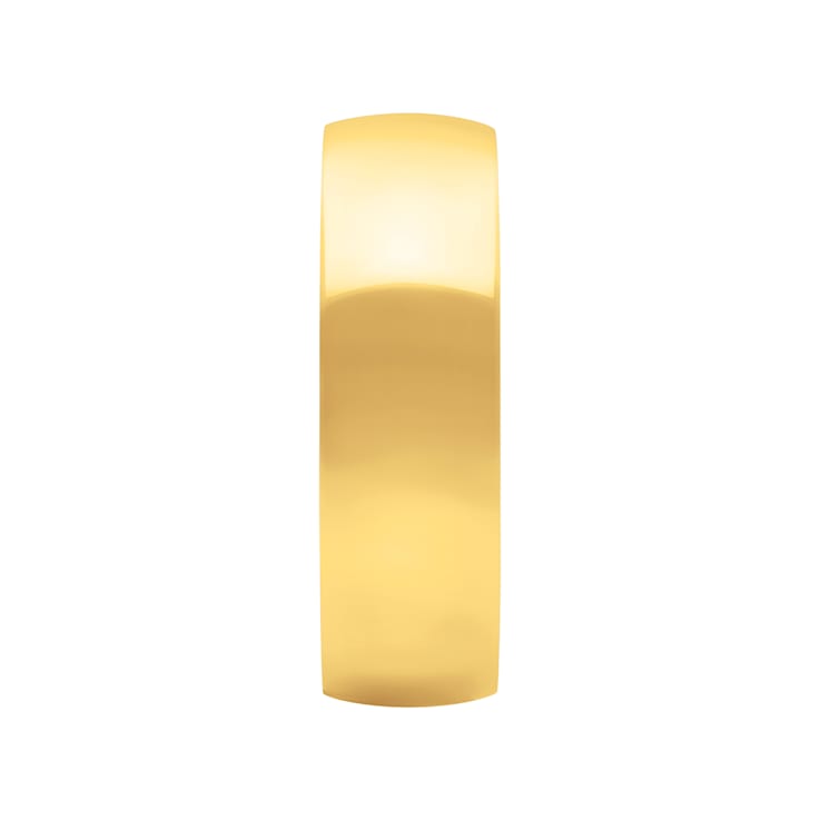 6mm Lightweight Men's Wedding Band in 10k Yellow Gold