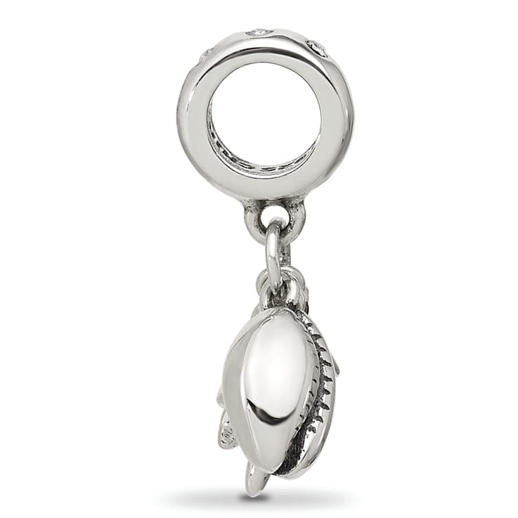 Sterling Silver Enamel Turtle, Shell and Starfish Dangle Bead