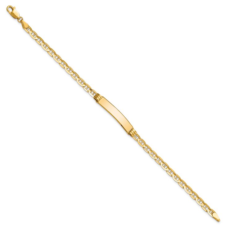 10k Yellow Gold Mariner Link ID Bracelet