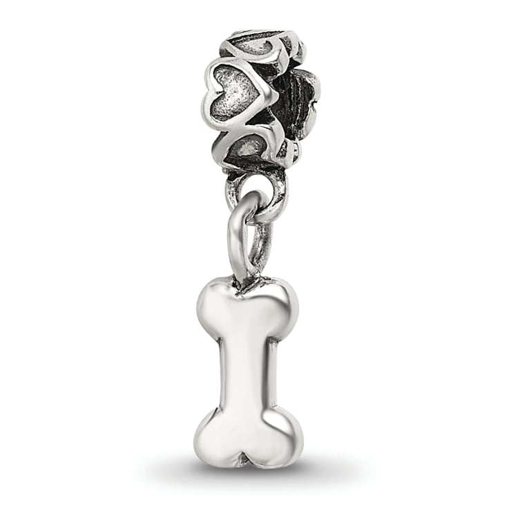 Sterling Silver Dog Bone Dangle Bead