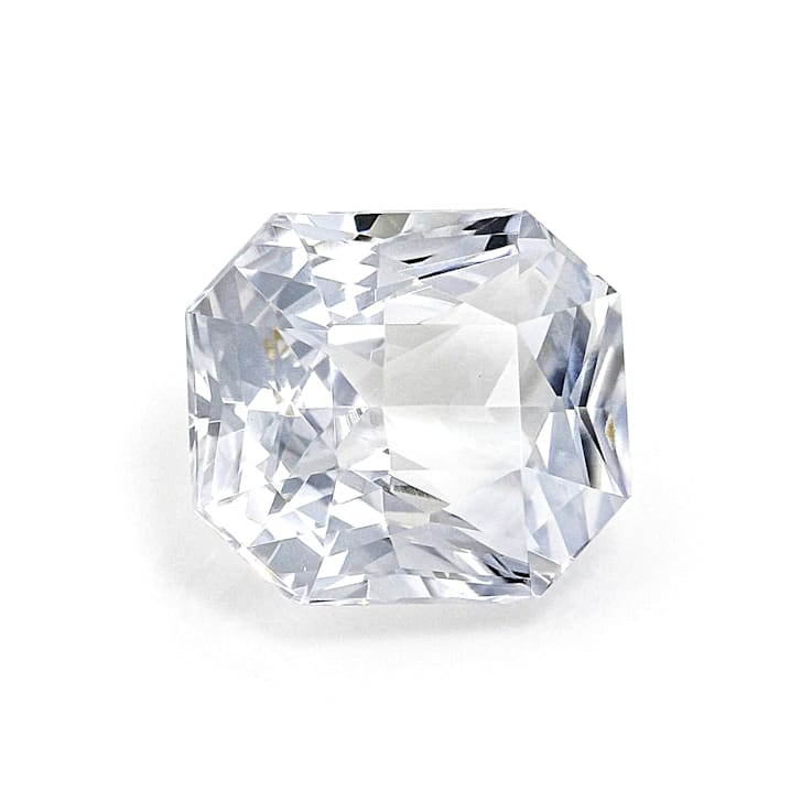 White Sapphire 7.7x6.7mm Radiant Cut 2.01ct