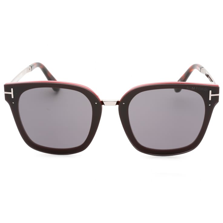 Tom Ford Shiny Bordeaux Frame / Smoke Lenses Sunglasses