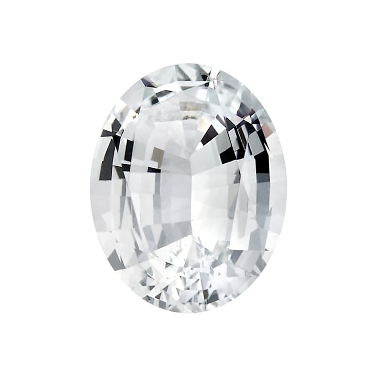 White Sapphire 7x5mm Oval 1.10ct