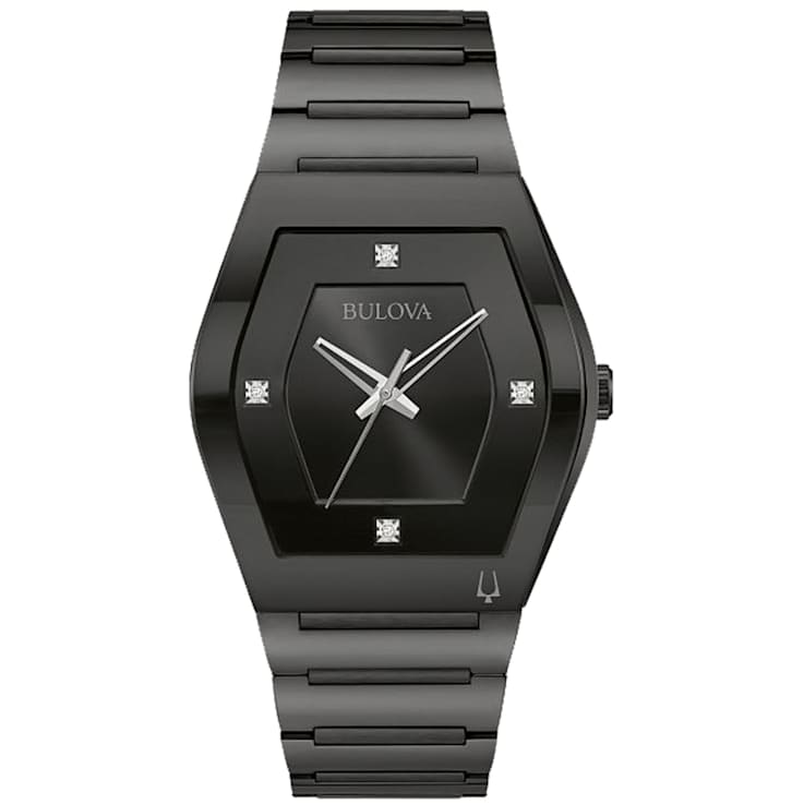 Bulova Women's Gemini Black Stainless Steel Bracelet Watch