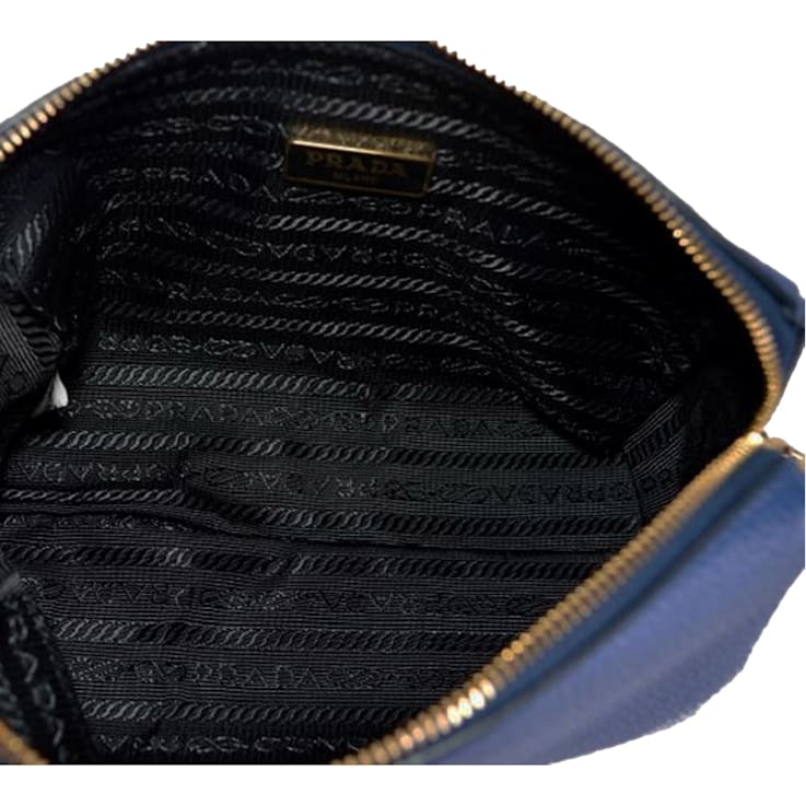 Prada Contenitore Baltico Navy Blue Vitello Daino Vanity Case 19D32A