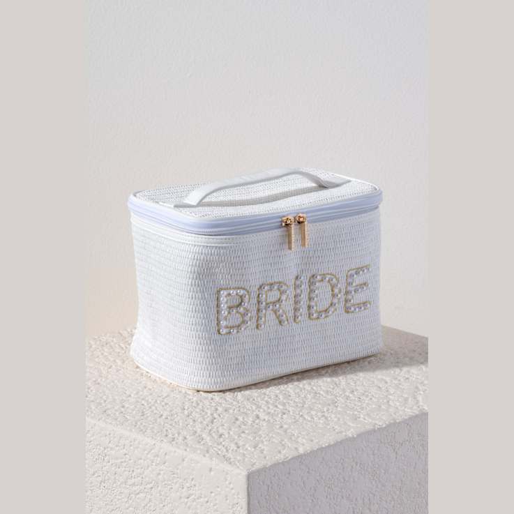 Shiraleah Bride Cosmetic Case, White