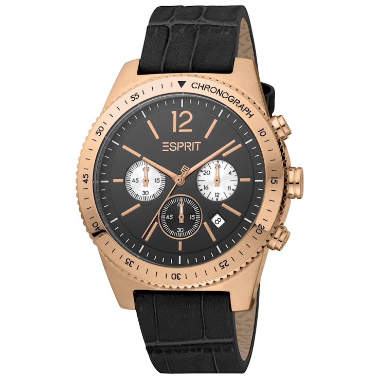 Esprit Men s Grayson 44mm Quartz Watch 18H6VA