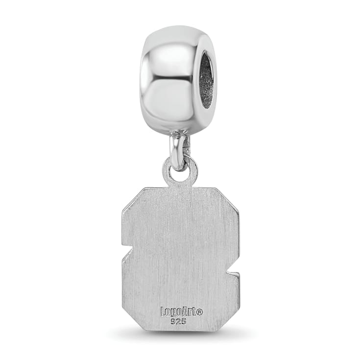 Sterling Silver Rhodium-plated LogoArt North Carolina State University
Small Dangle Bead