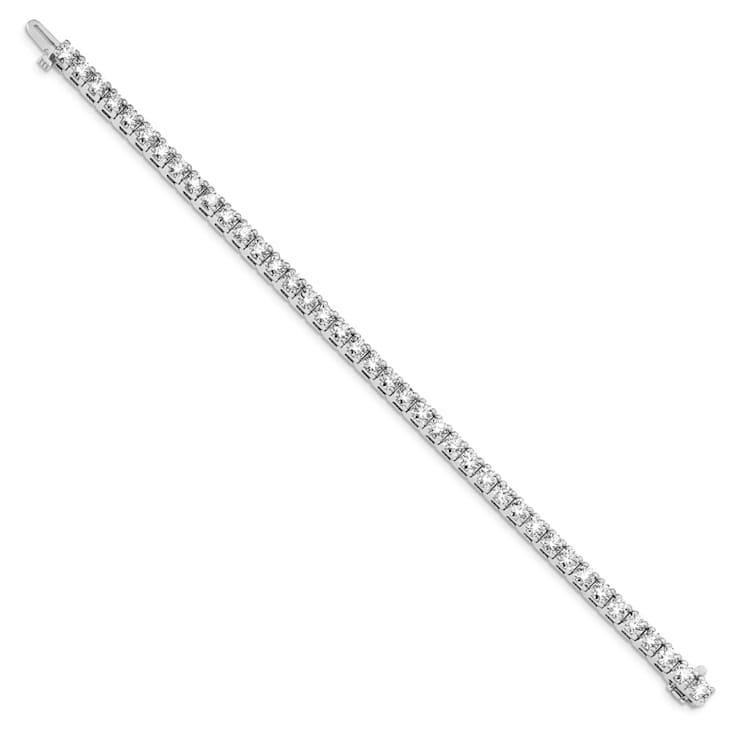 Rhodium Over 14K White Gold 9.00 ct. Near Colorless Moissanite 4 Prong
Tennis Bracelet