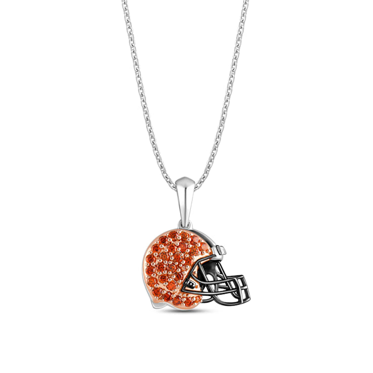 True Fans Cleveland Browns Pendant With 18" Chain
