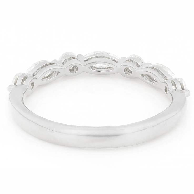 Moissanite Platineve Band Ring 0.66ctw DEW