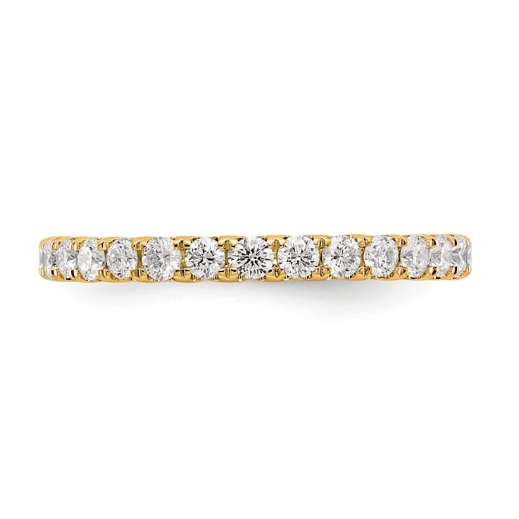 14K Yellow Gold Lab Grown Diamond SI1/SI2, G H I, Eternity Band