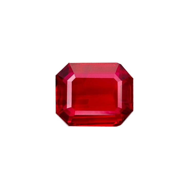 Ruby 10.32x8.47mm Emerald Cut 4.12ct