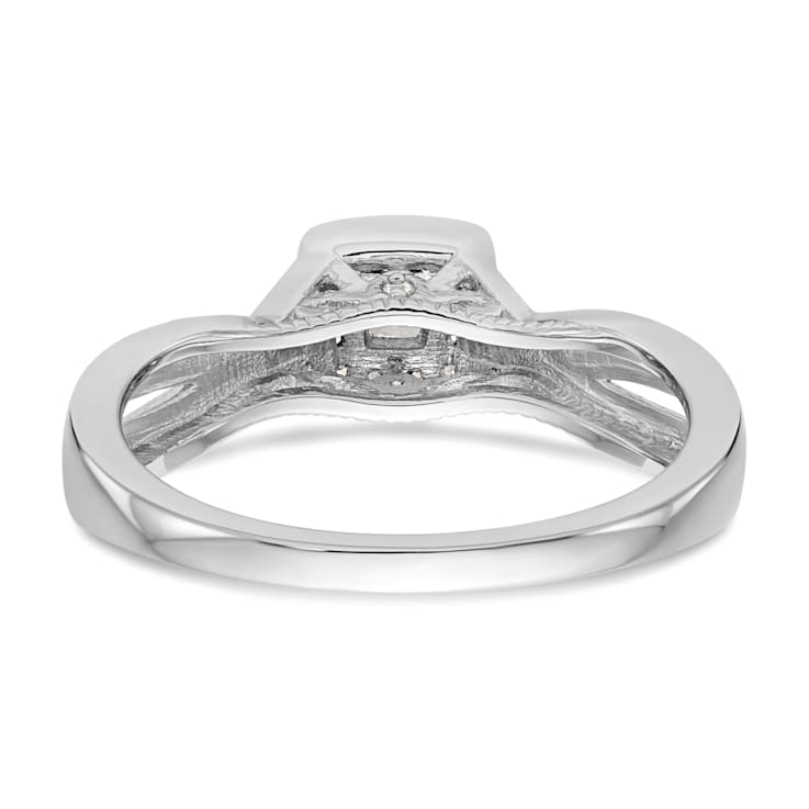 Rhodium Over 14K White Gold First Promise Diamond Promise/Engagement
Ring 0.29ctw