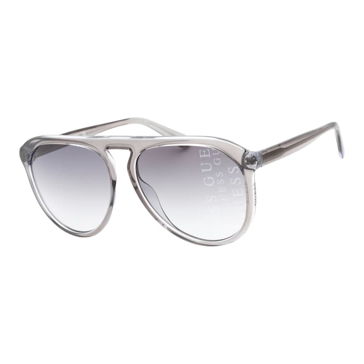 Guess Grey Aviator Frame / Gradient Smoke Lens Sunglasses