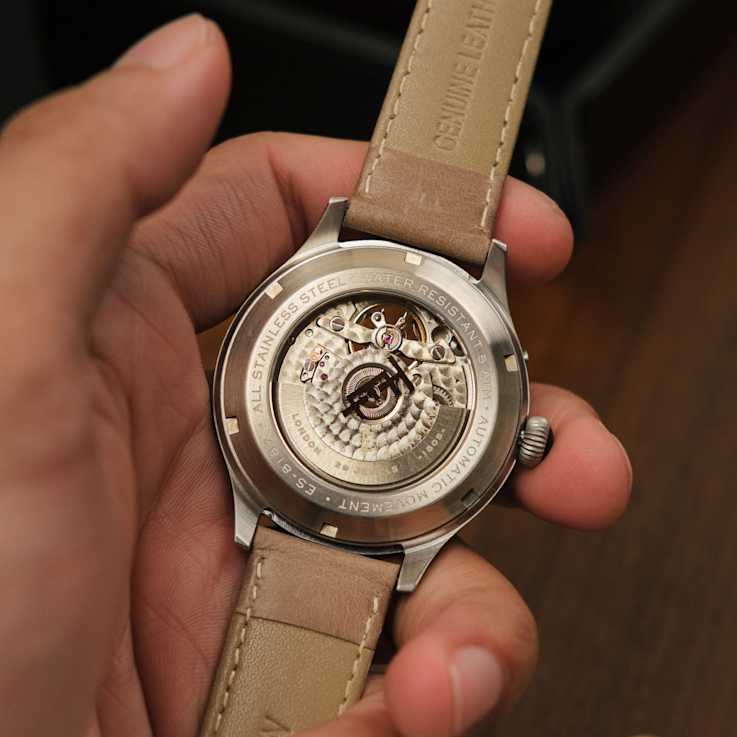 Thomas Earnshaw Baron Grand Date Calendar Open Heart Automatic