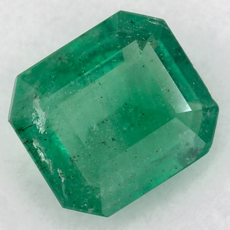 Zambian Emerald 7.26x6.52mm Emerald Cut 1.35ct