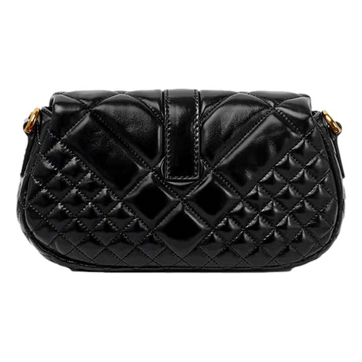 Versace Greca Goddess Black Quilted Leather Mini Bag - 195Y2A