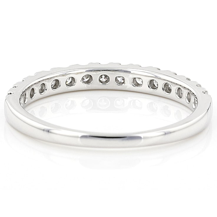 Lab-Grown Diamond Band Ring In 14K White Gold 0.50ctw