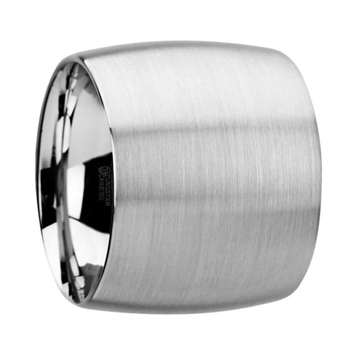 PERSEUS Domed with Brushed Finish Tungsten Band 20mm