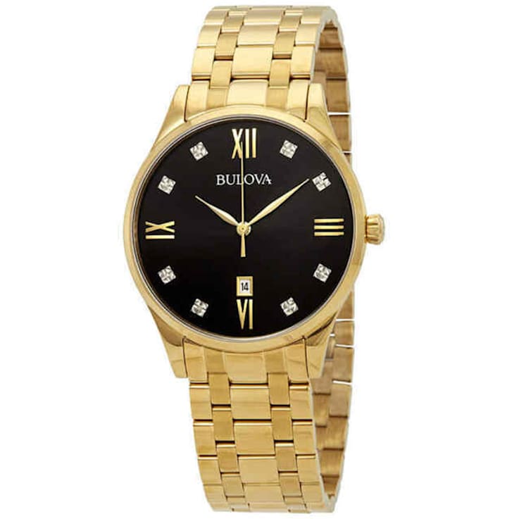 Bulova Men's Classic Yellow Stainless Steel Watch