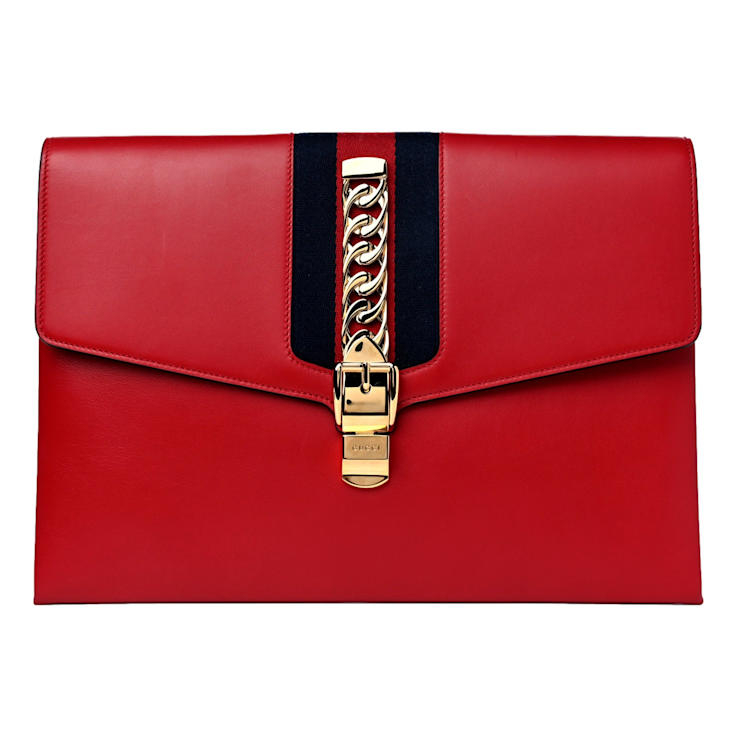 Gucci Maxi Sylvie Red Clutch 1B4C9A