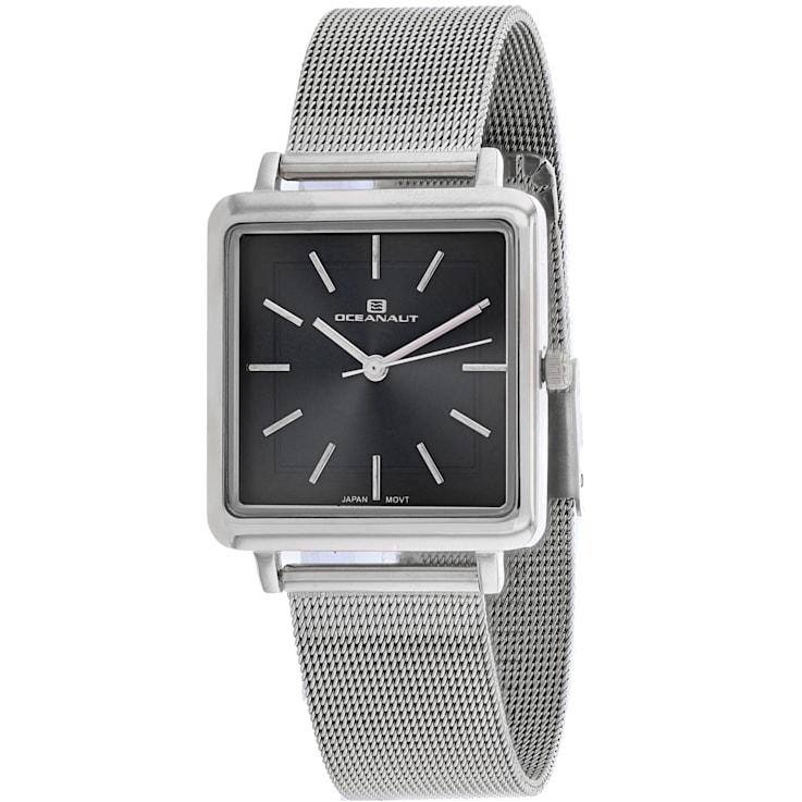 Oceanaut Women's Traditional Black Dial, Stainless Steel Watch