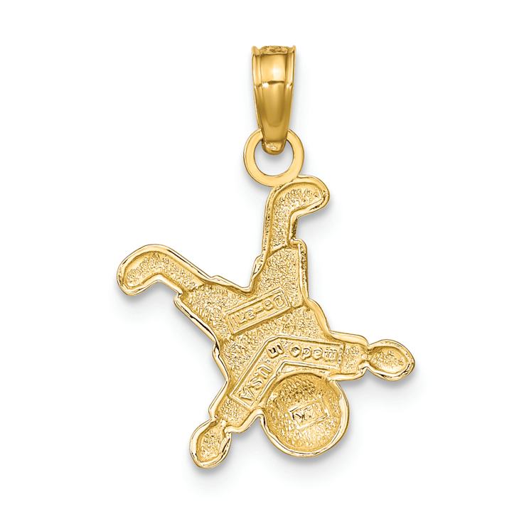 14k Yellow Gold Little Boy Pendant