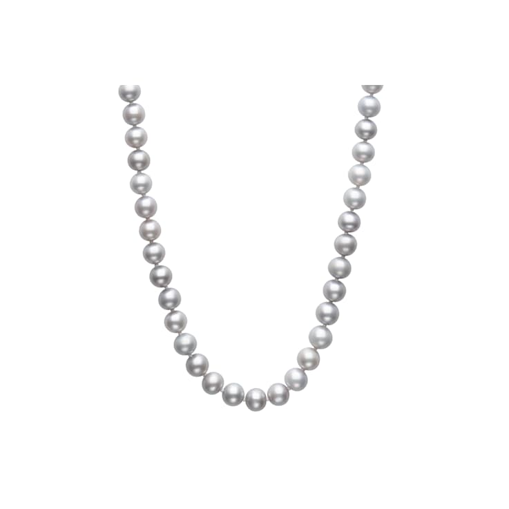 Platinum Cultured Freshwater Pearl Rhodium Over Sterling Silver 18 Inch
Strand Necklace